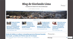 Desktop Screenshot of blogdegiorlandolima.com